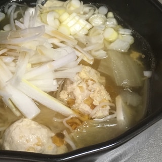 【簡単】余った鶏団子スープで作るラーメン